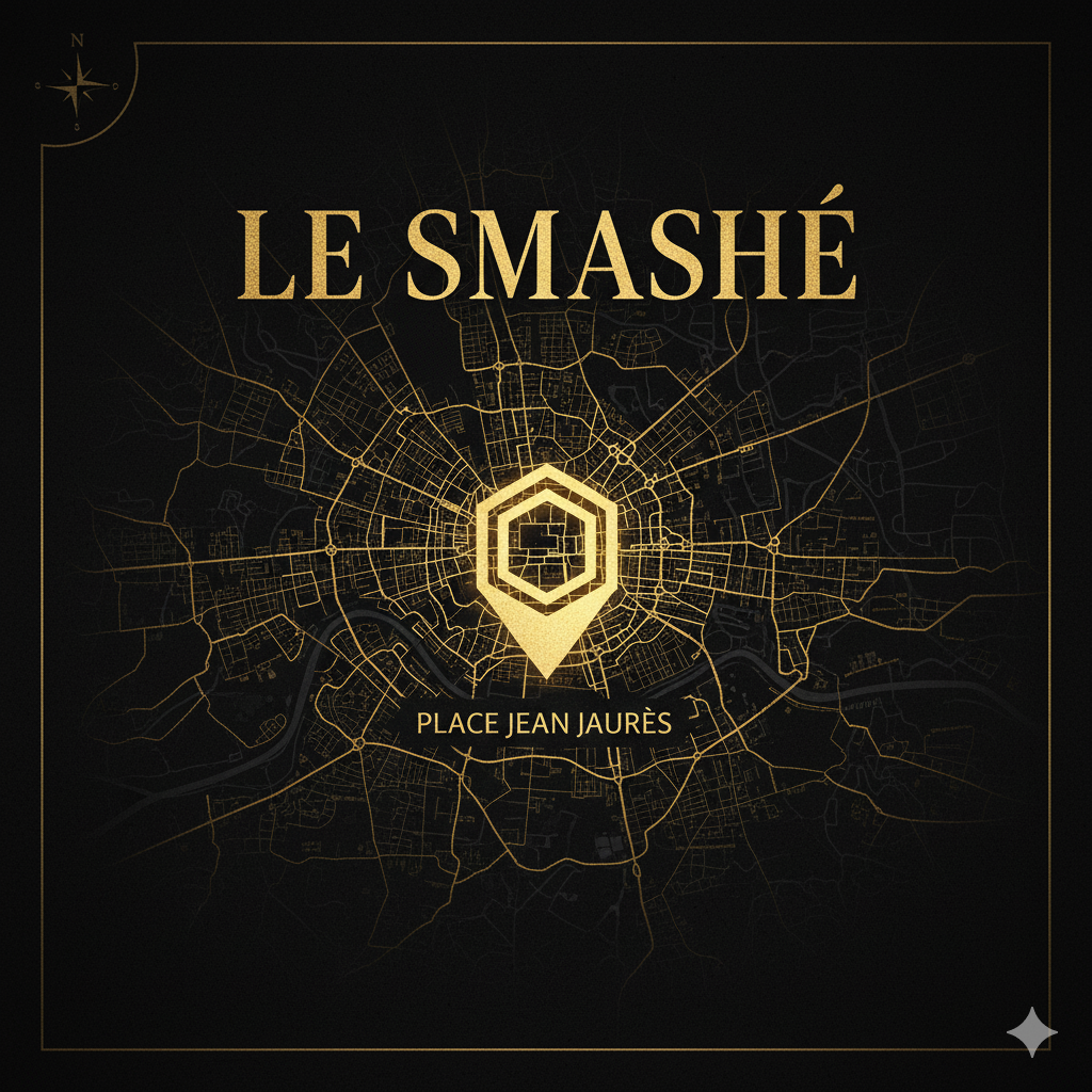 Localisation du foodtruck sur une carte stylisée